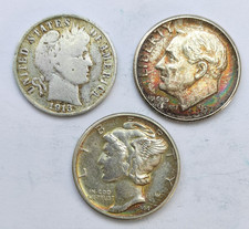 3x One Dime Dollar 1913 - 1944