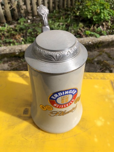 Bierkrug erdinger mit - "erdinger",