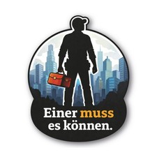 Handwerker Silhouette Sticker