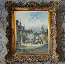 Alt Berlin Ölgemälde von Horst Miesler - Unter den Linden - Berliner Schloß