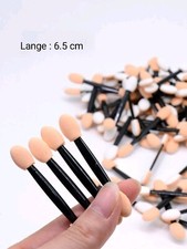 Lidschattenpinsel Applikator doppelt Augen Mini Make-Up  Pinsel Schwamm 6,5 cm