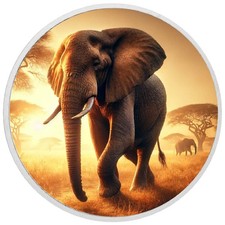  Golden Stroll: Elefanten der