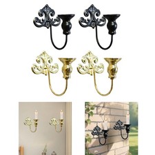 2x Wandleuchter-Kerzenhalter