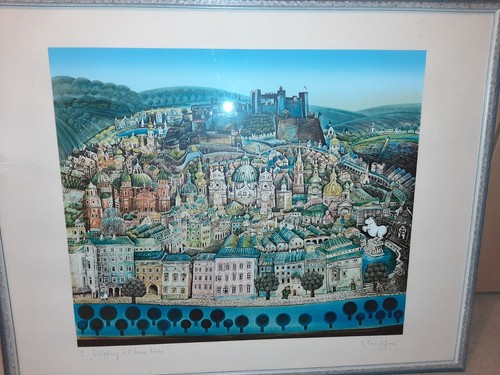 Farblithographie von gottfried - farblithographie,