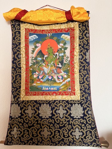 Thangka grüne tara buddha - grüne,