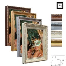 Bilderrahmen Athen Spiegelrahmen Holz Antik Barock Prunk Shabby Vintage 4 Farben