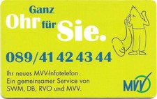 Telefonkarte R 14 von 1998 , MVV München , leer