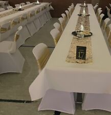50x Stuhlhussen Stretch Stuhlbezug Universal Stuhl Bezug Hochzeit Hussen Deko