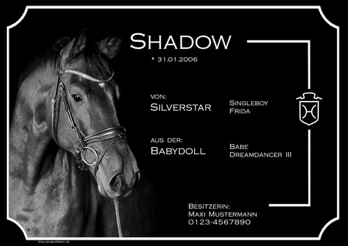 Individuelles stallschild - individuelles,