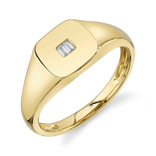14k gelbgold baguette diamant - gelbgold,