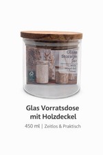 Glas vorratsdose mit - glas,