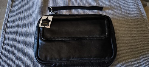 Echt leder pfeifentasche - leder,