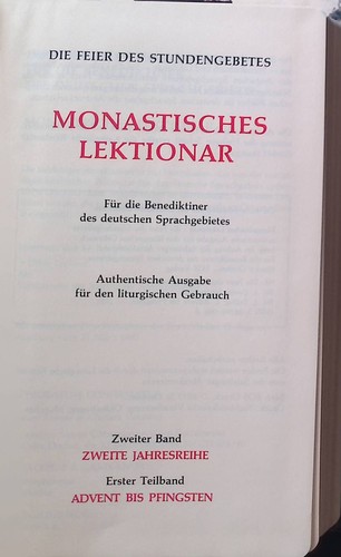 Monastisches lektionar bd - monastisches,