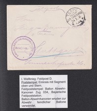 AF819) Ballonpost Karte I