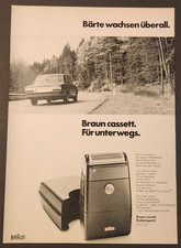 67. Braun Casett Rasierer Werbeanzeige Werbung Reklame 1973