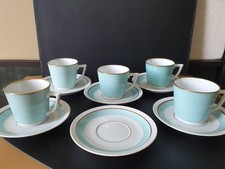 ROYAL COPENHAGEN Denmark Ermelund Pastell Blau hellblau Mokkatassen um 1950 alt