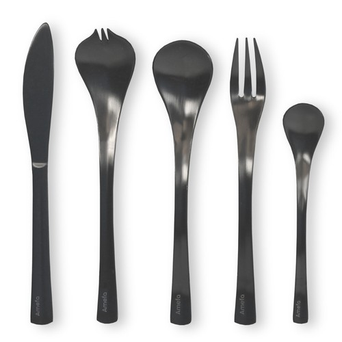 Besteckset schw personen - schw, 2