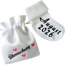 Schwangerschaft Babysocken Söckchen Baby bekommen MIT oder OHNE Säckchen