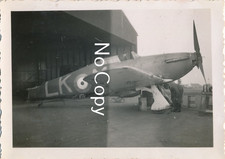 Foto: WK II, Luftwaffe Flugzeug Bergungskommando Beute Hawker Hurricane X228