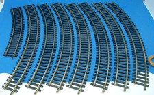 Fleischmann 6024 + 6025 Modellgleis gebogen Radius 1 - 357 mm - 1a - 8 Stück