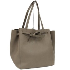 CELINE Hippo Phantom Beuteltasche Schultertasche Leder Greige echt gebraucht ...