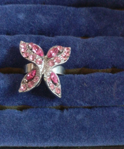 Ring schmetterling mit rosa - ring, "schmetterling