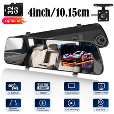 4" 1080P Spiegel Dash Cam Dual