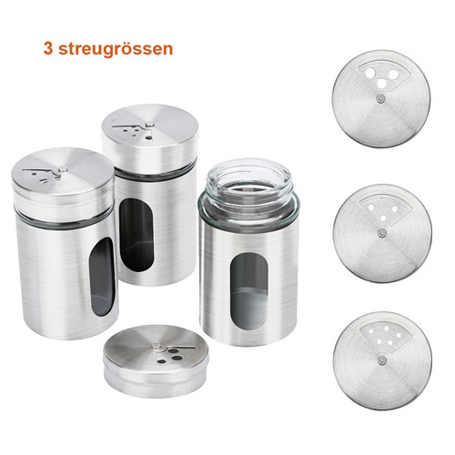 24x gewürzstreuer gläser - 12/24x,
