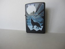 Zippo Bradford USA - Benzinfeuerzeug - Heulender Wolf - Howling Wolf - Jg. A 19