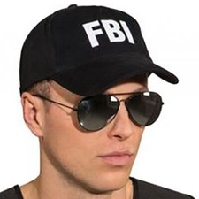 Mütze basecap fbi schwarz - mütze,