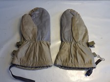 Neu Original Bundeswehr Faust Handschuhe gefüttert Leder Baumwolle oliv Jagd 10