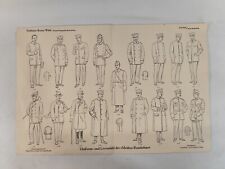 Uniformen Schnittmuster Weimarer Republik Tschako Feuerwehr Jäger Post Polizei