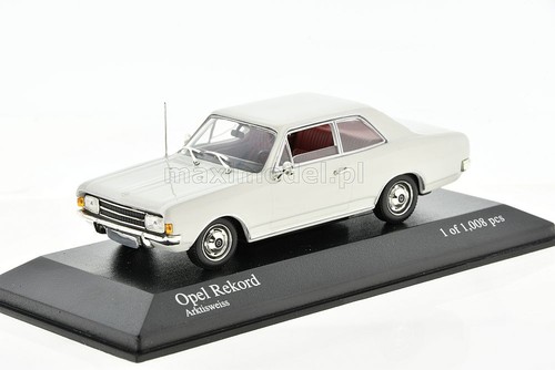 Opel rekord white - 1966, 1/43