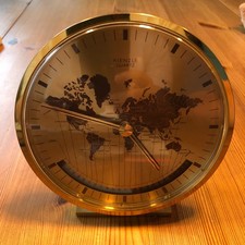 Kienzle Weltzeituhr Tischuhr ca. 14 cm Durchmesser mit Bedienungsanleitung