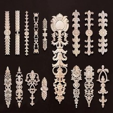 Holzapplikationen blumenmotiv - holzapplikationen,
