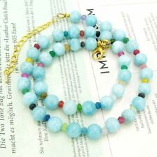 Larimar Halskette mit bunt