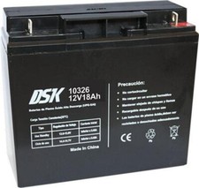 DSK 10326 - Versiegelte wiederaufladbare AGM-Bleibatterie 12V mit 18Ah. Ideal f