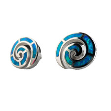 Sterling Silber Blau Opal