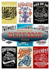 Motorrad - nostalgische Poster