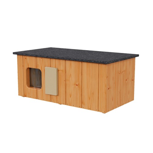Qls katzenhaus aus holz - qls,