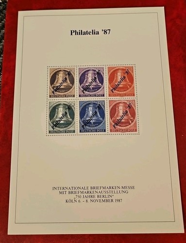 Philatelia 1987 köln 750 - philatelia,