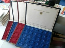 4 Stück Hochwertige Münzboxen für 93 Münzen bis 36 mm