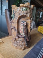 Handarbeit grosse Kerze Eule in Burg Harry Potter Style