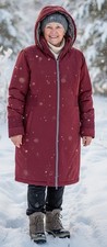 Steppmantel Damen 46 weinrot