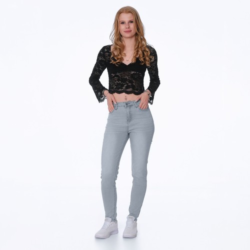 Damen high waist jeans skinny - high,