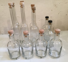 12 Sirup Likör Schnaps Essig Öl Flaschen Korkmündung 10 x 0,5 l + 2 x 0,7 l