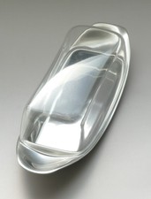 Wilhelm Wagenfeld WMF schmale Butterdose Cromargan Acrylhaube 50er Jahre