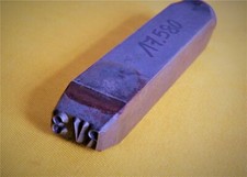 Schlagstempel 6 mm  RV3  Schweißerstempel Signatur Punzier Stempel Schlagzahl 