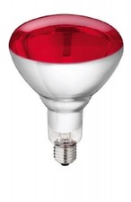 Hartglas Infrarotlampe Philips Kerbl 22313 Infrarot Lampe rot 150 W
