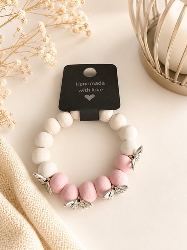 Perlen armband holz - perlen,